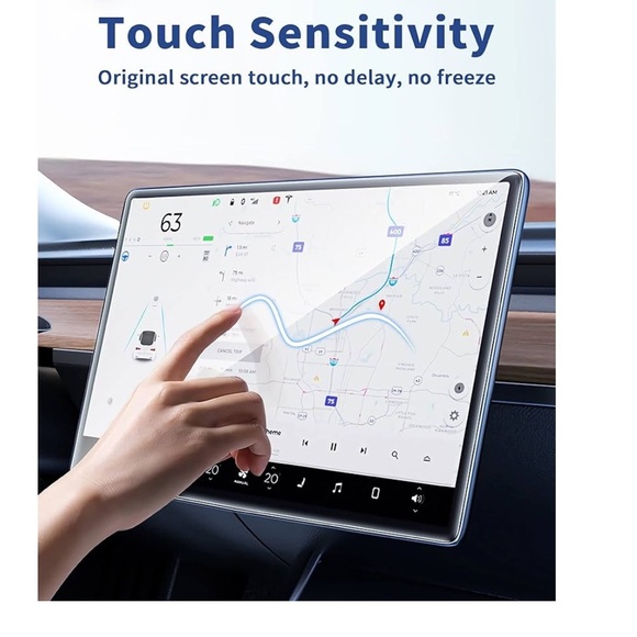 Corefyco Tempered Glass Screen Protector for Tesla Model 3/Y - Picture 10 of 11